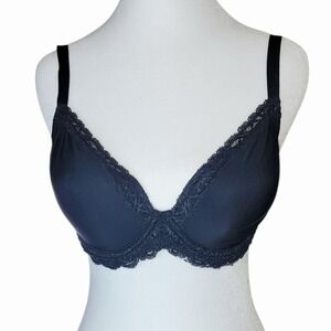 NWT Paramour Black Underwire Bra with Lace Trim 34D